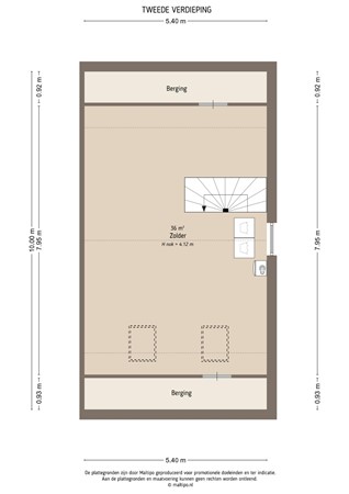 Floorplan - Hooge Veld 33, 4152 DA Rhenoy